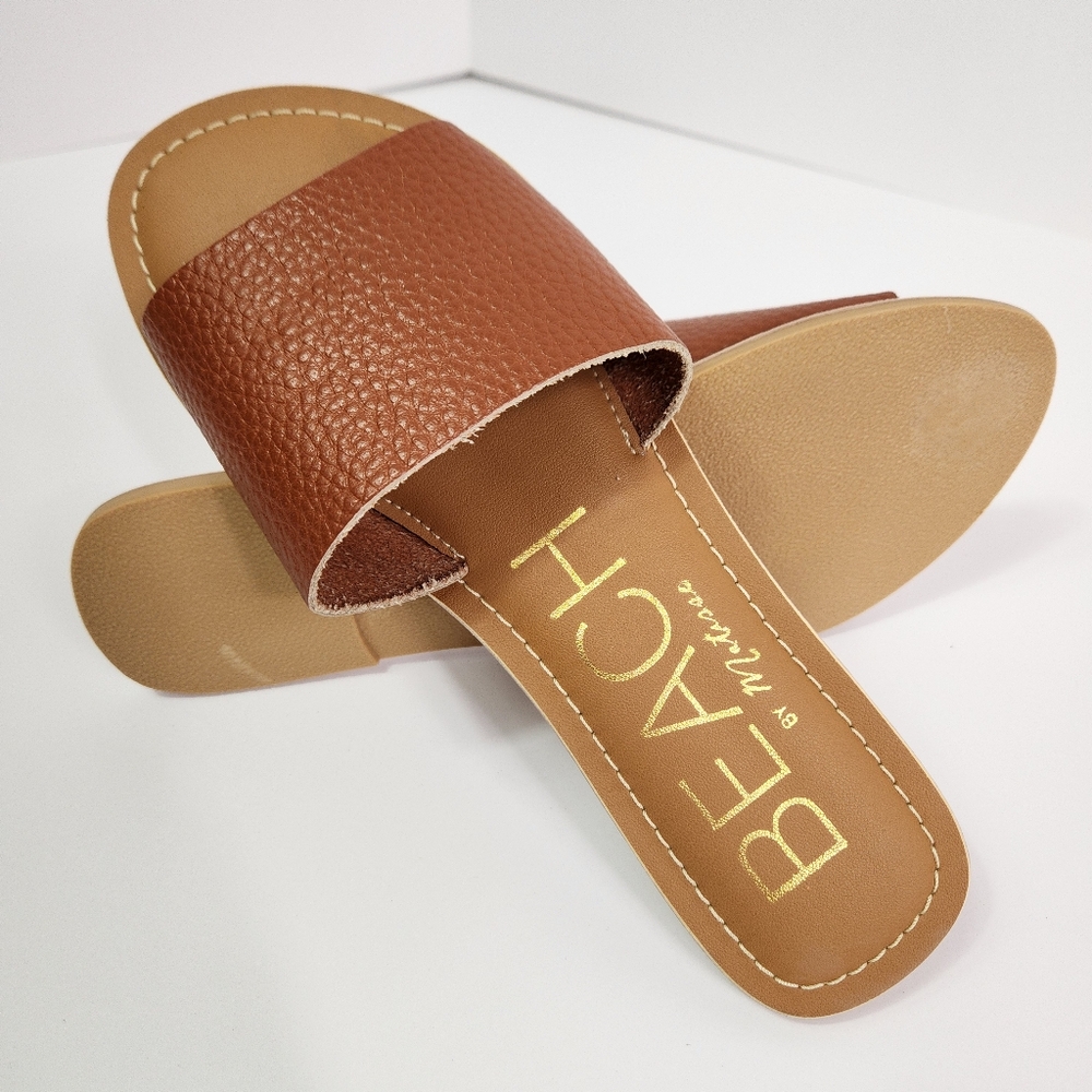 BEACH by Matisse Brown Slide Sandals